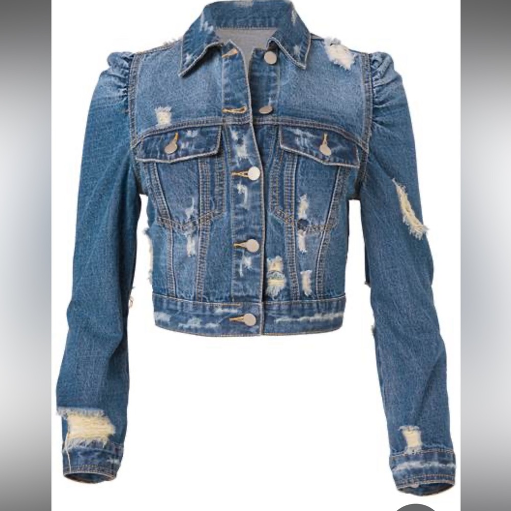 Venus cropped jean jacket